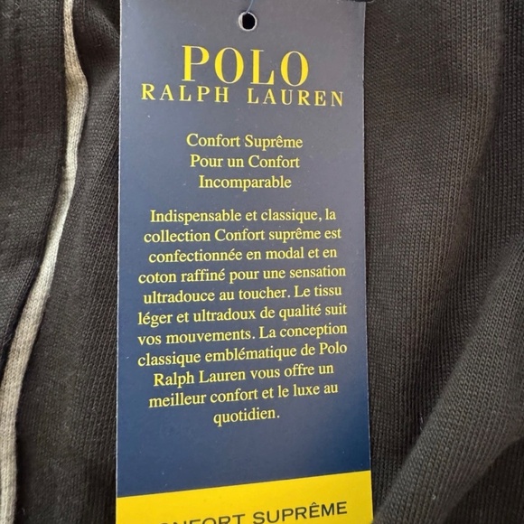 Polo Ralph Lauren Supreme Comfort Sleep Jogger Pants Men's M Black NEW NWT - Picture 6 of 6
